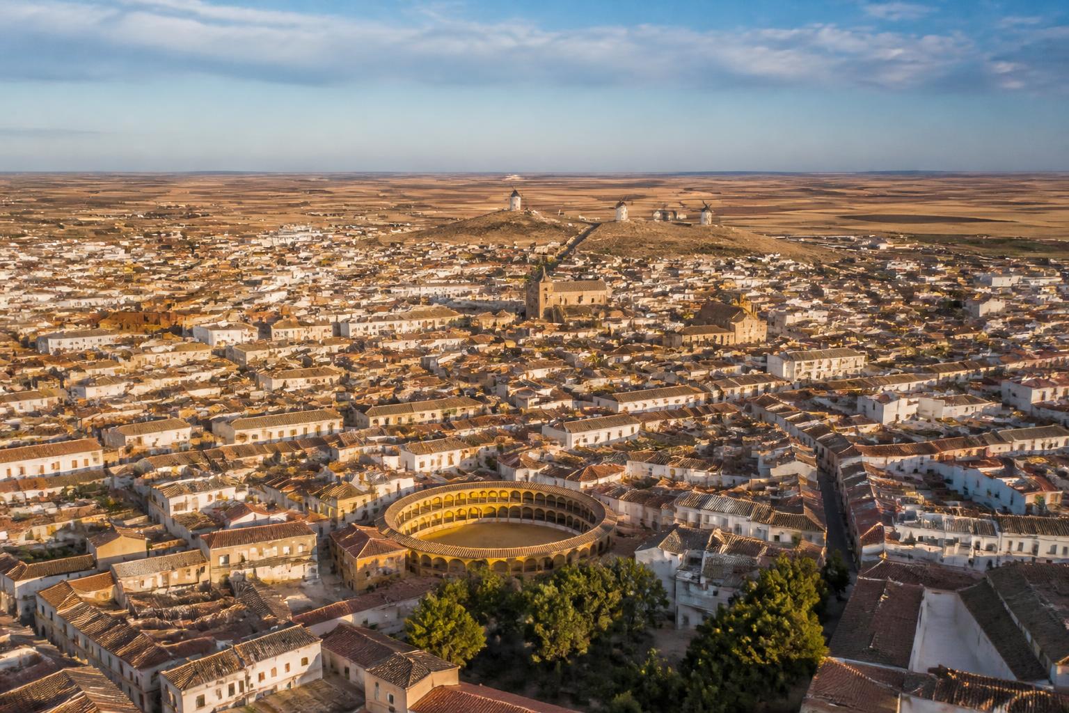 Vista aérea de Alcázar de San Juan, Ciudad Real